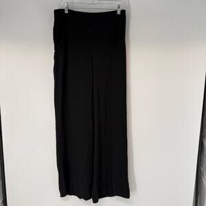 Aldo Martins Niao Trousers Pants Women's Large Black Pull On High Rise Wide Leg